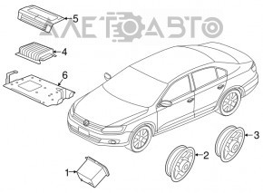 Difuzor ușă față stânga VW Jetta 11-18 USA Fender