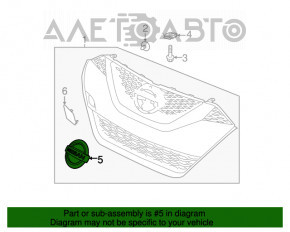 Emblema grilei radiatorului Nissan Maxima A36 16-18 pre-restilizare