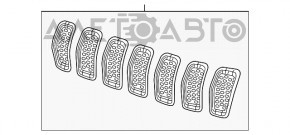 Grila radiatorului Jeep Cherokee KL 14-18, negru, post-restilizare