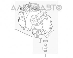 Компрессор кондиционера Honda CRV 17-19 2.4