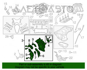 Передняя крышка двигателя Dodge Journey 14-19 3.6