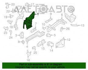 Partea din față stânga BMW X5 E70 07-13, culoare grafit