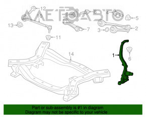 Capacul frontal stânga Chrysler 300 13-15 RWD