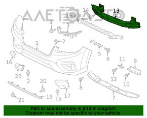 Amplificatorul de bara fata pentru Subaru Forester 19- SK, nou, original OEM.