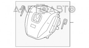 Airbagul de siguranță în volanul șoferului pentru Honda CRV 17-19, negru.