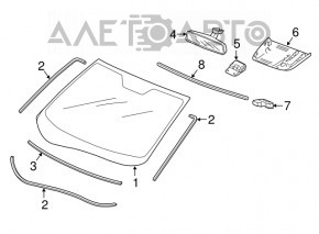 Parbriz Honda CRV 17-19, sablat.