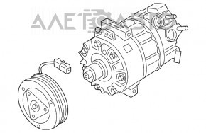 Компрессор кондиционера Ford Escape MK4 20- 1.5T