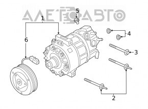 Компрессор кондиционера Ford Escape MK4 20- 1.5T