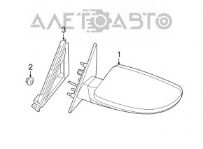 Зеркало боковое правое Chrysler 300 11- автоскладывание
