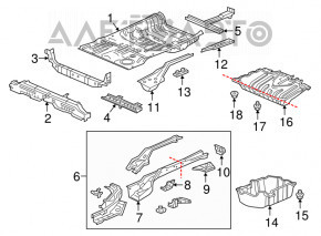 Cutia portbagajului Honda CRV 17-22 roșie