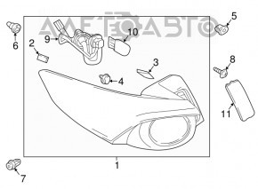 Lampa exterioară aripă dreaptă Mazda CX-9 16-