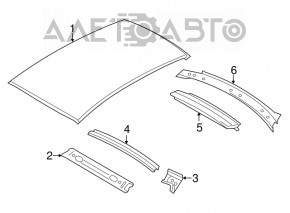 Крыша металл BMW 3 F30 4d 12-18 без люка