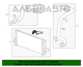 Датчик наддува Chevrolet Malibu 16-19 1.5T