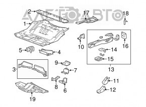 Cutia portbagajului GMC Terrain 10-17 albastră