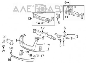 Bara față goală GMC Terrain 10-15, nouă, originală OEM, pentru restilizare