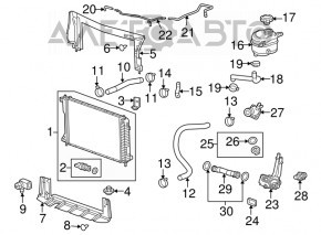 Grila radiatorului inferioara pentru GMC Terrain 10-17