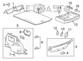 Spumă de polistiren sub instrumentul Cadillac CTS 14-