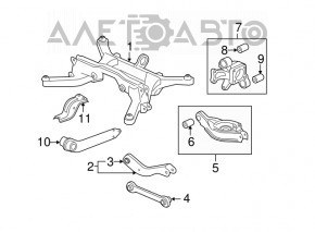 Axa spate stanga Chevrolet Equinox 10-17 nou original OEM