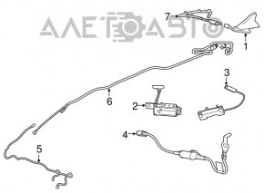 Antena aripă Cadillac ATS 13-14