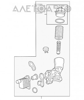 Pompa de ulei a motorului Buick Encore 13-19 nouă, originală OEM