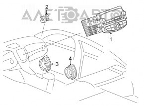 Динамик дверной задний правый Chevrolet Trax 15-22