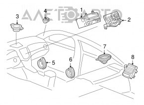 Динамик дверной передний левый Buick Encore 13-19