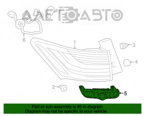 Крепление заднего бампера правое под фонарем Lexus CT200h 11-13 OEM