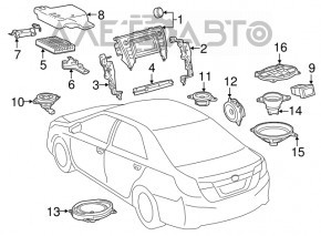 Динамик задней полки левый Toyota Camry v50 12-14 usa