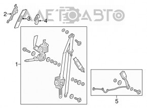 Centura de siguranță pentru pasageri Honda HR-V 16-22, neagră.