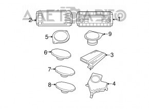 Difuzor torpedo stânga Chrysler 200 15-17