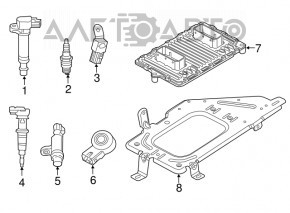 Blocul ECU al motorului Jeep Cherokee KL 16-18 3.2