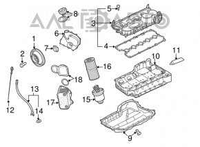 Масляный охладитель ДВС VW Beetle 12-19 2.5 новый неоригинал