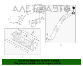 Senzorul de presiune a supraalimentării BMW 3 F30 12-16 N20