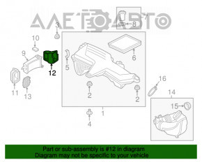 Воздуховод на фильтр BMW F30 12-16 N20