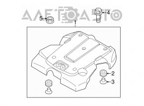 Накладка двигателя Infiniti G25 G35 4d 06-14