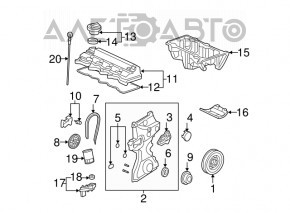 Масляный насос ДВС Honda HR-V 16-22