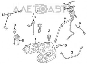 Capacul gurii de umplere a rezervorului de combustibil Mercedes W164 ML