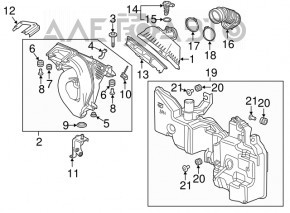 Воздуховод Honda CRV 17-19 2.4