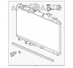 Radiator de răcire a apei pentru Honda Accord 18-22 2.0 hibrid, KOYORAD Japonia