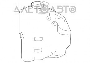 Расширительный бачок охлаждения Honda Accord 18-22 1.5T, 2.0Т, 2.0 hybrid