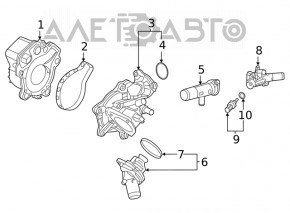 Pompa de apă Honda Accord 13-17 hibrid.