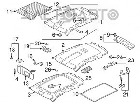 Maner plafon stânga față VW Tiguan 09-17 bej.