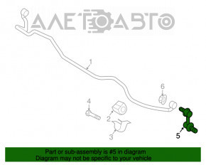 Bară stabilizatoare față stânga Subaru Outback 15-19 nouă originală OEM