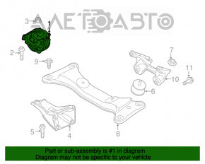 Подушка двигателя левая BMW F30 12-16 rwd N20