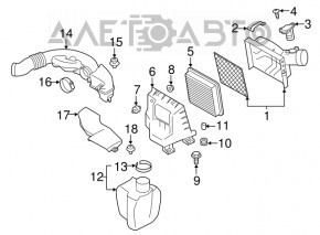 Contor de aer pentru Subaru Impreza 17- GK