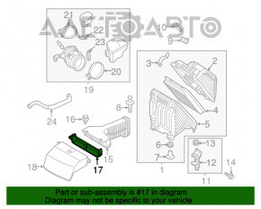 Grila de admisie a aerului pentru Hyundai Santa FE Sport 13-18, nouă, originală OEM.