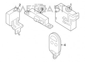 Ключ smart Nissan Maxima A36 16- 5 кнопок