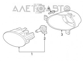 Suport far stânga Honda HR-V 16-22 nou OEM original