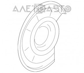 Capacul discului de frână spate stânga BMW X5 E70 07-13 nou OEM original