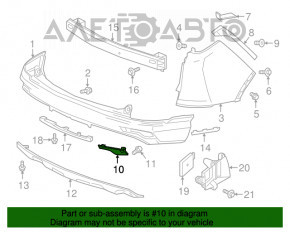 Отражатель задний левый Honda CRV 17-19 OEM